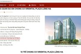 Chung cư Oriental Plaza Láng Hạ cấp phép 16 tầng, rao bán 22 tầng? Chung cư Oriental Plaza Láng Hạ cấp phép 16 tầng, rao bán 22 tầng?