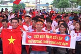 Người dân quê nhà cầu thủ Olympic Việt Nam buồn vui sau trận bán kết trong mơ Người dân quê nhà cầu thủ Olympic Việt Nam buồn vui sau trận bán kết trong mơ