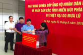 Bộ Y tế quyên góp ủng hộ nhân dân Lào và người dân các tỉnh miền núi phía Bắc bị thiệt hại do mưa lũ Bộ Y tế quyên góp ủng hộ nhân dân Lào và người dân các tỉnh miền núi phía Bắc bị thiệt hại do mưa lũ