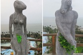 Tượng 12 con giáp bỏ bikini thay bằng lá cây, chùm nho có hết phản cảm? Tượng 12 con giáp bỏ bikini thay bằng lá cây, chùm nho có hết phản cảm?