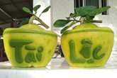Chưa Tết, người Sài Gòn đã săn bưởi hồ lô, dưa thỏi vàng giá bạc triệu Chưa Tết, người Sài Gòn đã săn bưởi hồ lô, dưa thỏi vàng giá bạc triệu