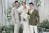Chồng Bảo Thy đi giày cao hơn 10 cm ở lễ cưới Chồng Bảo Thy đi giày cao hơn 10 cm ở lễ cưới