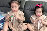 Vẻ đáng yêu của hai con gái Hoài Lâm Vẻ đáng yêu của hai con gái Hoài Lâm
