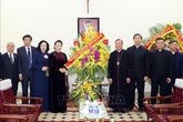 Chủ tịch Quốc hội chúc mừng Giáng sinh tại Tòa Tổng Giám mục Hà Nội Chủ tịch Quốc hội chúc mừng Giáng sinh tại Tòa Tổng Giám mục Hà Nội