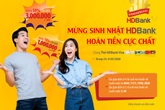 Ưu đãi hoàn tiền 50% khi sử dụng thẻ HDBank Visa Ưu đãi hoàn tiền 50% khi sử dụng thẻ HDBank Visa