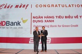 HDBank nhận giải Ngân hàng Tiêu biểu về Tín dụng Xanh HDBank nhận giải Ngân hàng Tiêu biểu về Tín dụng Xanh