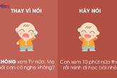 9 câu nói hữu hiệu thay vì nói “không” với trẻ 9 câu nói hữu hiệu thay vì nói “không” với trẻ