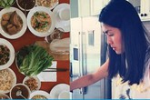 Tăng Thanh Hà, Ngọc Lan khoe bữa cơm, mâm cúng ông bà 30 Tết Tăng Thanh Hà, Ngọc Lan khoe bữa cơm, mâm cúng ông bà 30 Tết