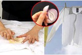 Vết bẩn “khó trị” đến mấy cứ dùng hành tây, áo trắng tinh sạch sẽ, mạnh hơn cả xà phòng Vết bẩn “khó trị” đến mấy cứ dùng hành tây, áo trắng tinh sạch sẽ, mạnh hơn cả xà phòng