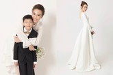 Đàm Thu Trang khoe ảnh cưới chụp bên con riêng của Cường đô la Đàm Thu Trang khoe ảnh cưới chụp bên con riêng của Cường đô la