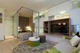 Căn hộ nhỏ vẫn đẹp cuốn hút nhờ chức năng nghỉ ngơi được ẩn mình một cách khéo léo Căn hộ nhỏ vẫn đẹp cuốn hút nhờ chức năng nghỉ ngơi được ẩn mình một cách khéo léo