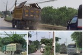 Hà Nội: Xe quá tải mặc sức tung hoành trên tuyến đường vào cảng Khuyến Lương Hà Nội: Xe quá tải mặc sức tung hoành trên tuyến đường vào cảng Khuyến Lương