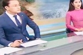 Biên tập viên Hữu Bằng lộ ảnh đi chân đất trên sóng truyền hình Biên tập viên Hữu Bằng lộ ảnh đi chân đất trên sóng truyền hình