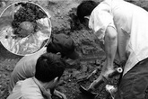 Phát hiện nhiều mẫu xương nghi là xương người khi nạo vét ao tôm Phát hiện nhiều mẫu xương nghi là xương người khi nạo vét ao tôm