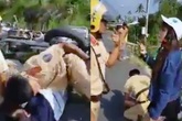 Người phụ nữ say xỉn cùng 2 gã đàn ông đánh CSGT khi bị kiểm tra nồng độ cồn Người phụ nữ say xỉn cùng 2 gã đàn ông đánh CSGT khi bị kiểm tra nồng độ cồn