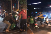 Nhóm côn đồ đuổi đánh 2 tài xế công nghệ bị vì nghĩ nhìn đểu Nhóm côn đồ đuổi đánh 2 tài xế công nghệ bị vì nghĩ nhìn đểu