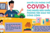 Bộ Y tế ra khuyến cáo phòng chống COVID-19 cho người điều khiển giao thông công cộng Bộ Y tế ra khuyến cáo phòng chống COVID-19 cho người điều khiển giao thông công cộng