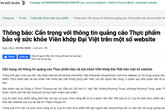 Dẹp loạn quảng cáo thực phẩm chức năng sai sự thật Dẹp loạn quảng cáo thực phẩm chức năng sai sự thật