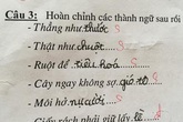 "Cười chảy nước mắt" với bài tập tiếng Việt của học sinh tiểu học "Cười chảy nước mắt" với bài tập tiếng Việt của học sinh tiểu học