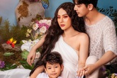 Thu Thuỷ quyến rũ bên cạnh chồng và con trai Thu Thuỷ quyến rũ bên cạnh chồng và con trai