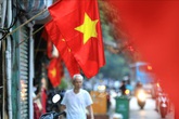 Hà Nội rực rỡ cờ hoa chào mừng 75 năm Quốc khánh 2/9 Hà Nội rực rỡ cờ hoa chào mừng 75 năm Quốc khánh 2/9