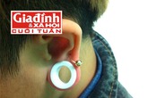 Rùng mình với thú chơi nong tai, xẻ lưỡi của giới trẻ Hà thành Rùng mình với thú chơi nong tai, xẻ lưỡi của giới trẻ Hà thành