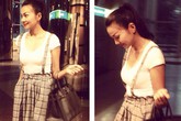 Thanh Hằng điệu đà diện váy xuống phố Thanh Hằng điệu đà diện váy xuống phố