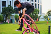 Xe đạp không phanh ‘hút’ khách Xe đạp không phanh ‘hút’ khách