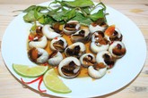 Chua ngọt ốc mỡ xốt nước quất Chua ngọt ốc mỡ xốt nước quất
