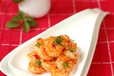 Tôm rim sa tế cay thơm đậm đà Tôm rim sa tế cay thơm đậm đà