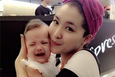 Vẻ đẹp lai Tây của con gái Bích Huyền Vẻ đẹp lai Tây của con gái Bích Huyền