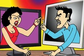 Bẽ bàng vợ chồng khẩu chiến trên Facebook Bẽ bàng vợ chồng khẩu chiến trên Facebook