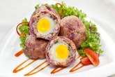Bánh khoai tím nhân thịt Bánh khoai tím nhân thịt