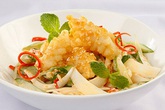Gỏi mực chiên Gỏi mực chiên