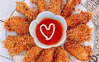 Lạ miệng món mỳ tôm bọc gà chiên giòn Lạ miệng món mỳ tôm bọc gà chiên giòn