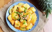 Đậu phụ sốt dứa chua ngọt lạ miệng Đậu phụ sốt dứa chua ngọt lạ miệng