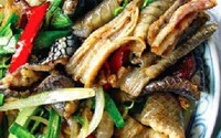 Chết khiếp, nồi lẩu rắn hổ nhậu rượu tim rắn còn nóng hổi Chết khiếp, nồi lẩu rắn hổ nhậu rượu tim rắn còn nóng hổi