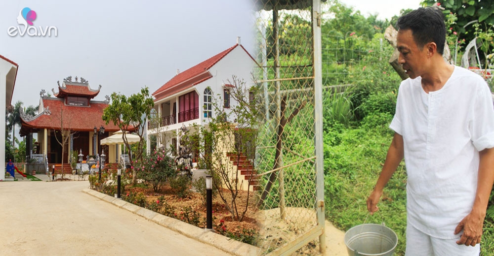 Vườn rau sạch mướt mắt trong căn biệt thự 2000m2 của ca sĩ Việt Hoàn