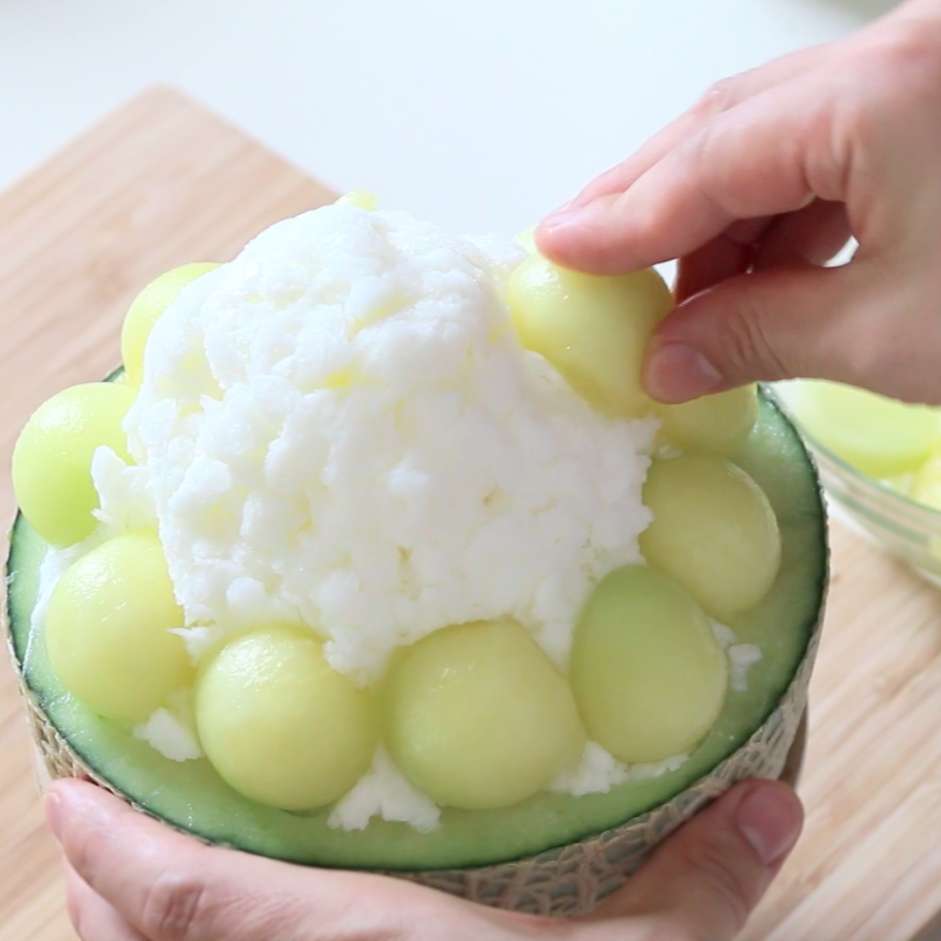 Bingsu dưa lưới 