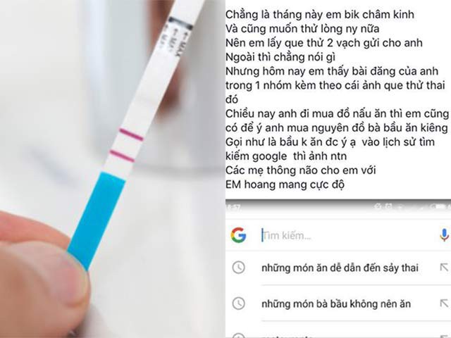 Gửi Ảnh Que Thử 2 Vạch, Cô Gái Sốc Khi Biết Bạn Trai Lên Mạng Tìm Món Ăn  Gây Sảy Thai Để Nấu