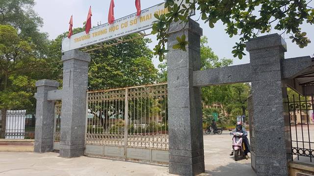 Trường THCS Mai Đình (Sóc Sơn) nơi giáo viên Nông Hoàng Phúc đã công tác nhiều năm nay.