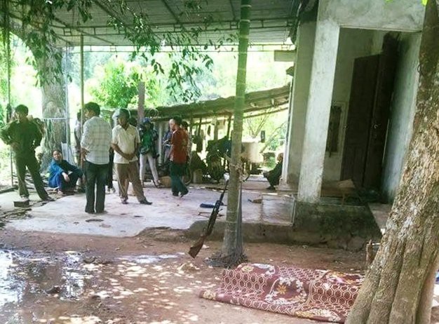 Hiện trường vụ việc. Ảnh: Hoa Thạch