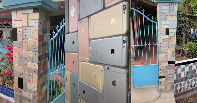 Ốp tường rào bằng iPhone, căn nhà ở Việt Nam bỗng nhiên nổi tiếng trên mạng - Ảnh 2.