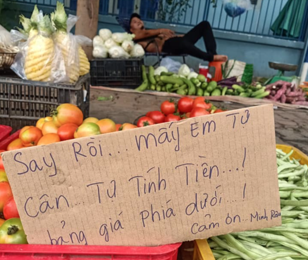 Người đàn ông bán rau lạ lùng và