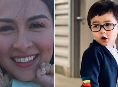 Vợ Đan Trường khoe ảnh mỹ nhân Philippines Marian Rivera bế con trai