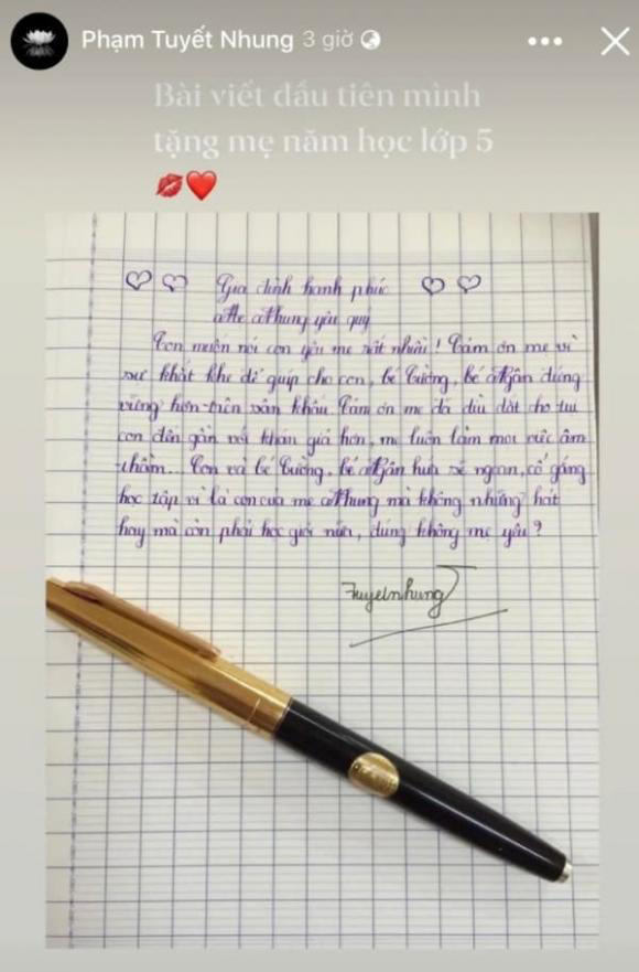 Con gái nuôi tiết lộ thư tay viết cho Phi Nhung, chi tiết nhắc đến Hồ Văn Cường gây chú ý