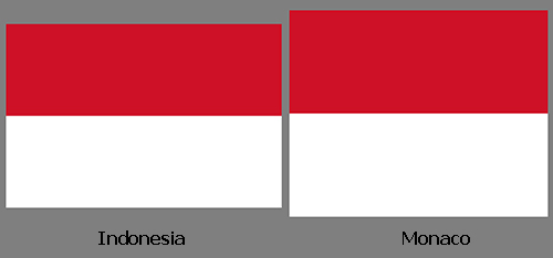 cờ indonesia giống cờ nước nào