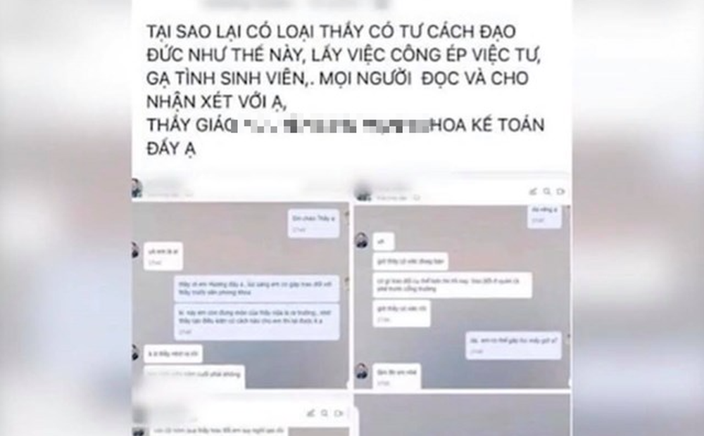 Diễn biến mới nhất vụ việc tin nhắn giảng viên gợi ý nữ sinh đến khách sạn ở Hà Nội: Hé lộ nội dung bản tường trình của thầy giáo bị tố - Ảnh 2.