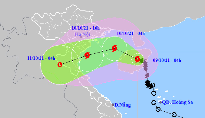 Bão số 7 đổi hướng, sắp vào Vịnh Bắc Bộ