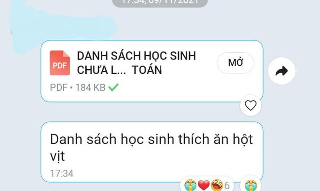 Cả lớp học online không chịu làm bài tập, thầy giáo nhắn nhẹ 1 dòng đọc xong đố dám lười thêm!